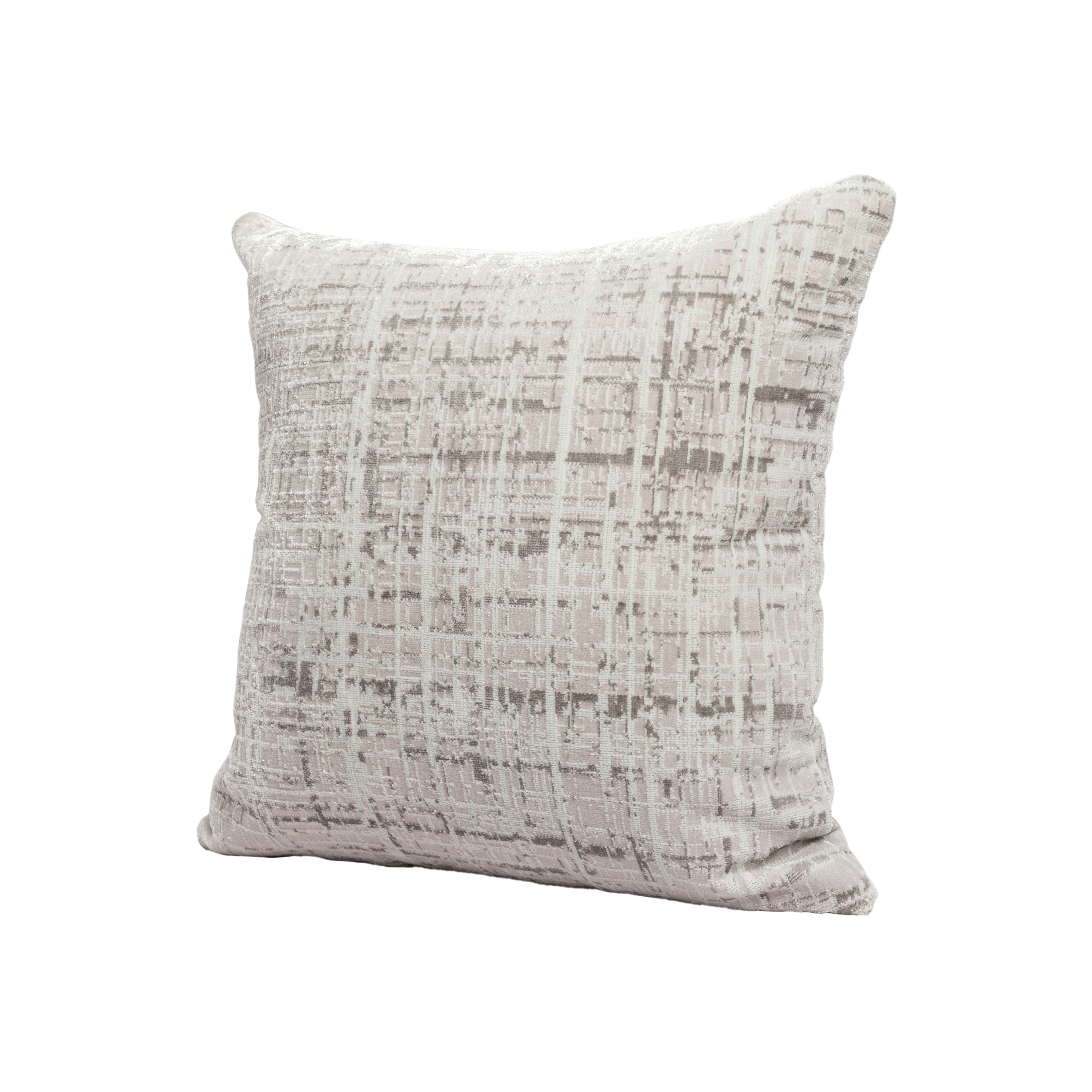 Harlow Hill Verona 20" x 20" Gray/Beige Abstract Performance Blend Adult Decorative Throw Pillow Cover