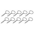 thumbnail image 3 of 10pcs DIY Key Ring with Chain Portable Metal Key Chain Eye Screw Jewelry Pendant AccessoryGun Black 30mm, 3 of 14