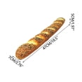 thumbnail image 3 of EGNMCR Home Decor, Room Decor, Wall Decor Simulation Bread Model Fake Shooting Prop Uncompressed Squeezable Slow Window Display Food Decoration Bread Squeeze Toy, 3 of 5