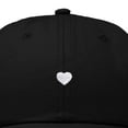 thumbnail image 2 of Dalix Heart Embroidered Cotton Summer Outdoor Baseball Cap Dad Hat Womens in Black, 2 of 5