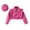 Hot Pink, variant on HBFAGFB Toddler Girls Leather Jacket Cute Ruffle Lapel Full-Zip Coat Fashion Clothing Black Size 120