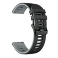 thumbnail image 4 of Flat End Two Tone Silicone Watch Strap 22mm Width Stylish & Durable Fits Most, 4 of 6