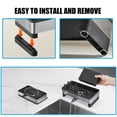 thumbnail image 6 of UHIAGREE Sink Caddy,3-in-1 360°Self Drain Sponge Holder for Kitchen Sink Organizer,Black, 6 of 7