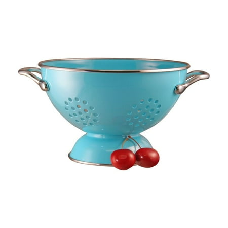 Reston Lloyd Turquoise - 1.5 Qt Colander- Powder Coated