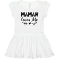 thumbnail image 3 of Inktastic Mamaw Loves Me Grandchild Girls Toddler Dress, 3 of 5