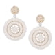 thumbnail image 4 of Pendientes colgantes Sunnimix Aretes colgantes con cuentas bohemios vintage blanco, 4 of 8