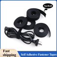 thumbnail image 1 of Black Cable Ties Reusable Loop Bundle Self Adhesive Nylon Strap Organizer Clip Wire Holder Management Fastening Tape DIY width 25mm 2 rolls, 1 of 5