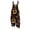#01Black, variant on Colorful Swirl Pumpkin Bat Halloween Printed Women Tie Strap Loose Sleeveless Overalls Orange 2XL
