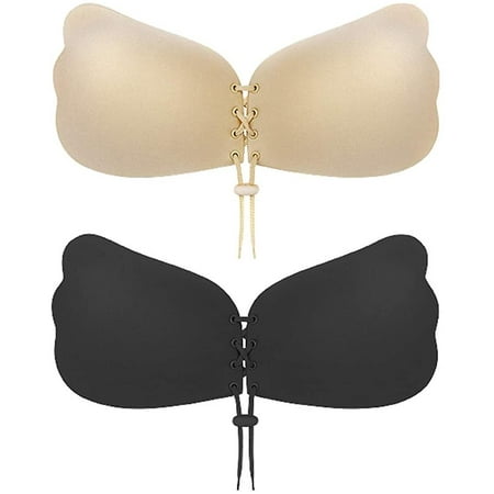 Sticky Bra 2 Pairs Strapless Backless Adhesive Invisible Push Up Bra | Walmart Canada