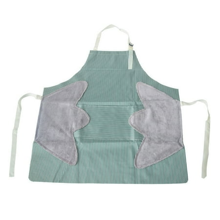 

Hloma Cooking Apron Super Soft Waterproof Oxford Cloth Greaseproof Thickened Pocket Style Kitchen Pinafore for Home