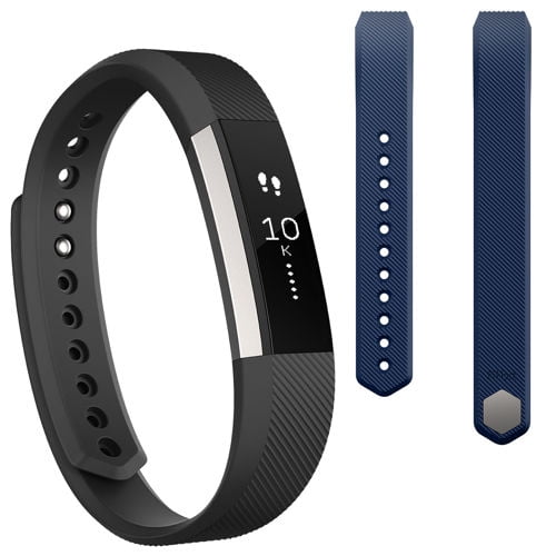 NEW Fitbit Alta Fitness Wristband Activity Tracker Black FB406BKS Small Large 