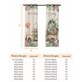 thumbnail image 6 of Eucalyptus Trucks Blackout Curtains for Bedroom, Spring Farmhouse Floral Leaves Burlap Thermal Insulated Kitchen Drapes with Grommets, Light Blocking Window Treatment, 2 Panels 52" x 90", 6 of 7