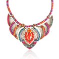 thumbnail image 2 of Collar exagerado de estilo étnico bohemio con diamantes de aleación de colores, joyería para mujer, 2 of 6