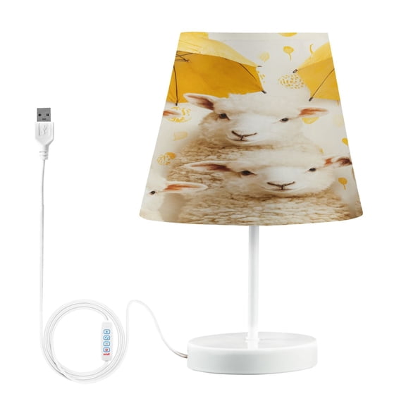 BZSMCE Table Lamp Creative Design Cut Sheeps Simple Pattern Night Light