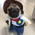thumbnail image 5 of Disfraz de vaquero para perro con sombrero, ropa para perro, disfraz de vaquero con sombrero, disfraces de Halloween para gatos y perros pequeños., 5 of 5