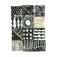 thumbnail image 2 of Prahl, Courtney 19x24 Gold Ornate Wood Framed with Double Matting Museum Art Print Titled - Block Print I Green Sand, 2 of 4