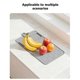 thumbnail image 3 of Drawer Organizer Knives Organizer Premium Compact Multifunctional Soft Knife Mat Silicone Knife Storage Tray Grey, 3 of 5