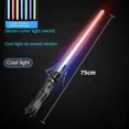 thumbnail image 6 of Telescopic Sword 75cm RGB Light Saber 2 In 1 7-Color/1 Color Lightsaber for 3+ Kids Laser Sword Toy Party Glow Swords Coser Toy, 6 of 10
