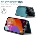 thumbnail image 6 of SaniMore for iPhone 14 Pro Wallet Case, RFID Blocking PU Leather Kickstand Credit Slots Flip Folio Protective Case, Double Magnetic Clasp Durable Shockproof Cover for iPhone 14 Pro, Blue, 6 of 9