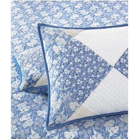 UPC 706254829458 product image for Martha Stewart Blue Meadows Standard Pillow Sham Quilted Bedding | upcitemdb.com