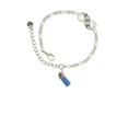 thumbnail image 2 of Delight Jewelry Silvertone 3-D Blue Baby Bottle Silver-tone Paw Infinity Link Chain Bracelet, 6"+2" Extender, 2 of 3