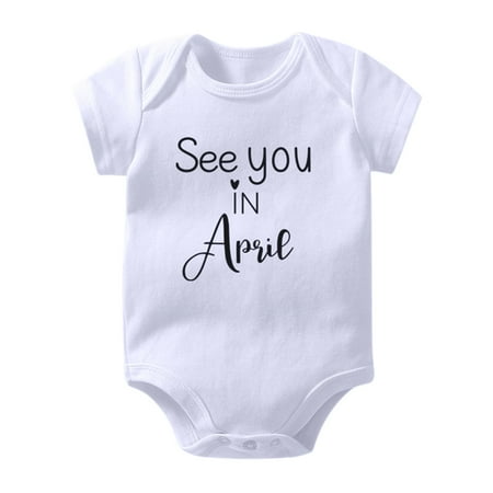 

Lilgiuy Toddler Baby Girls Boys Short Sleeve Letter Print T-Shirt Jumpsuit Romper