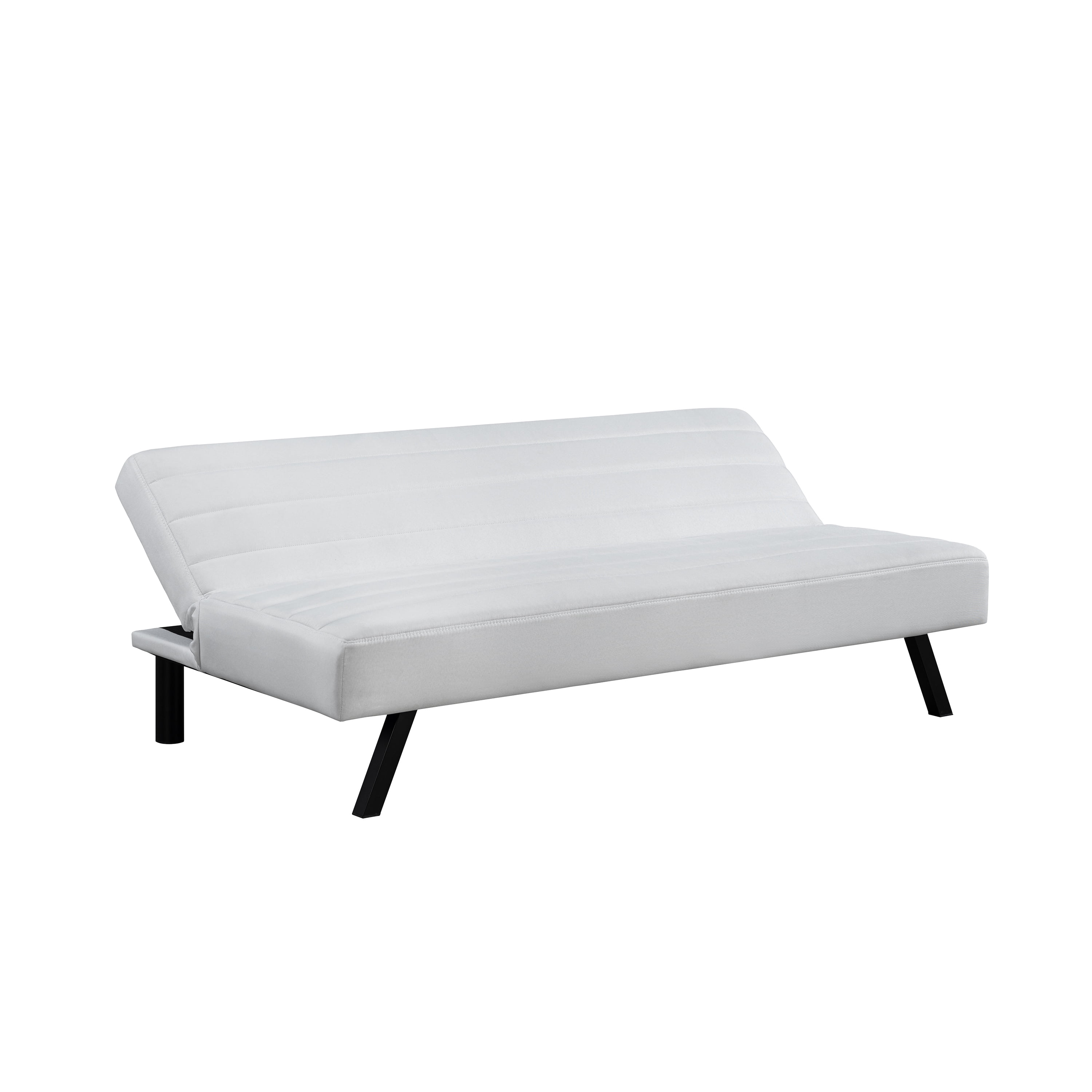 Serta Danbury Modern Twin Futon, Ivory Woven Fabric