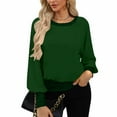 thumbnail image 1 of TaTaai Women's Sequins Blouse, Casual Long Sleeve Round Neck Top, Sparkle Embellished Soft Fabric, Perfect for Party, Evening Events and Holiday Gatherings Gift, 1 of 6