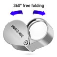 thumbnail image 2 of Economy Jewellers Loupe Eyeglass 20X Pocket Magnifier Watchmakers Glass Lens, 2 of 7