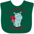 thumbnail image 3 of Inktastic I Want a Hippopotamus for Christmas Boys or Girls Baby Bib, 3 of 4