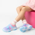 thumbnail image 2 of DREAM PAIRS Girls’ Slip-On Sneakers, Z-Strap Walking Shoes with Colorful Jelly Sole, 2 of 6