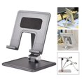 thumbnail image 1 of Soporte plegable para computadora portátil de escritorio Estable de ángulo ajustable conveniente multifuncional Gris Hugo Soporte plegable para computadora portátil, 1 of 10