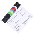thumbnail image 2 of Director Film Clapboard Action Scene Clapper Board Wooden Movie Film Clap Slate, L, Colorful, 2 of 7