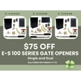 thumbnail image 5 of Estate Swing E-S1000H Single Swing Solar Gate Opener Kit *Free Extra Remote* 10 Watt Panel, 5 of 8
