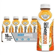 BODYARMOR LYTE Sports Drink Low-Calorie Sports Beverage, Orange Clementine - Orange Citrus, Coconut Water Hydration, Natural Flavors With Vitamins, Potassium-Packed Electrolytes, Perfect For Athletes,