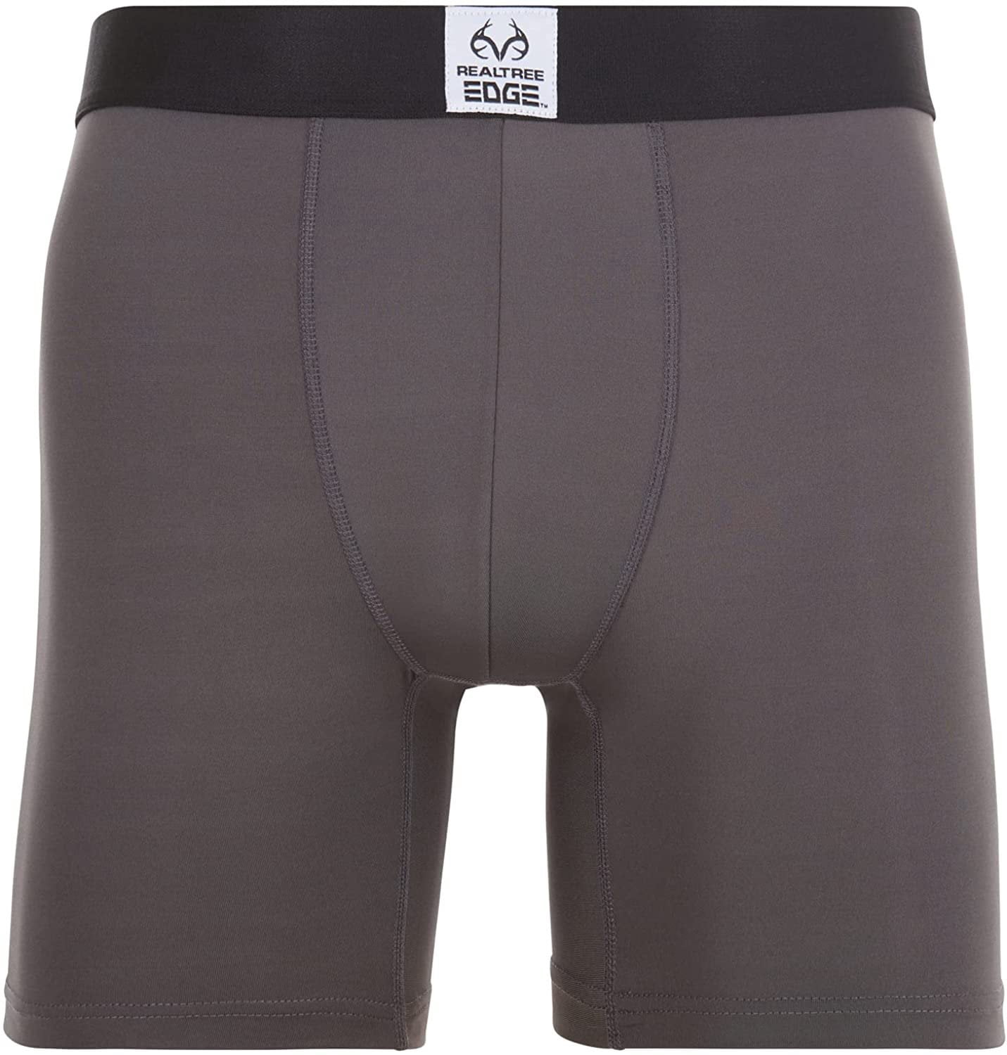 Realtree Mens Performance Boxer Briefs - 6-Pack Stretch Underwear