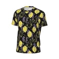 thumbnail image 6 of Wukai Lavender Flowers Print Men's Short-Sleeved Mesh T-Shirt,Quick-Dry Short Sleeve Workout T-Shirt-X-Small, 6 of 8