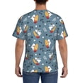thumbnail image 3 of Bixox Men's Surf Shark Printed Short Sleeve Skinny Athletic T-Shirt, 3 of 6