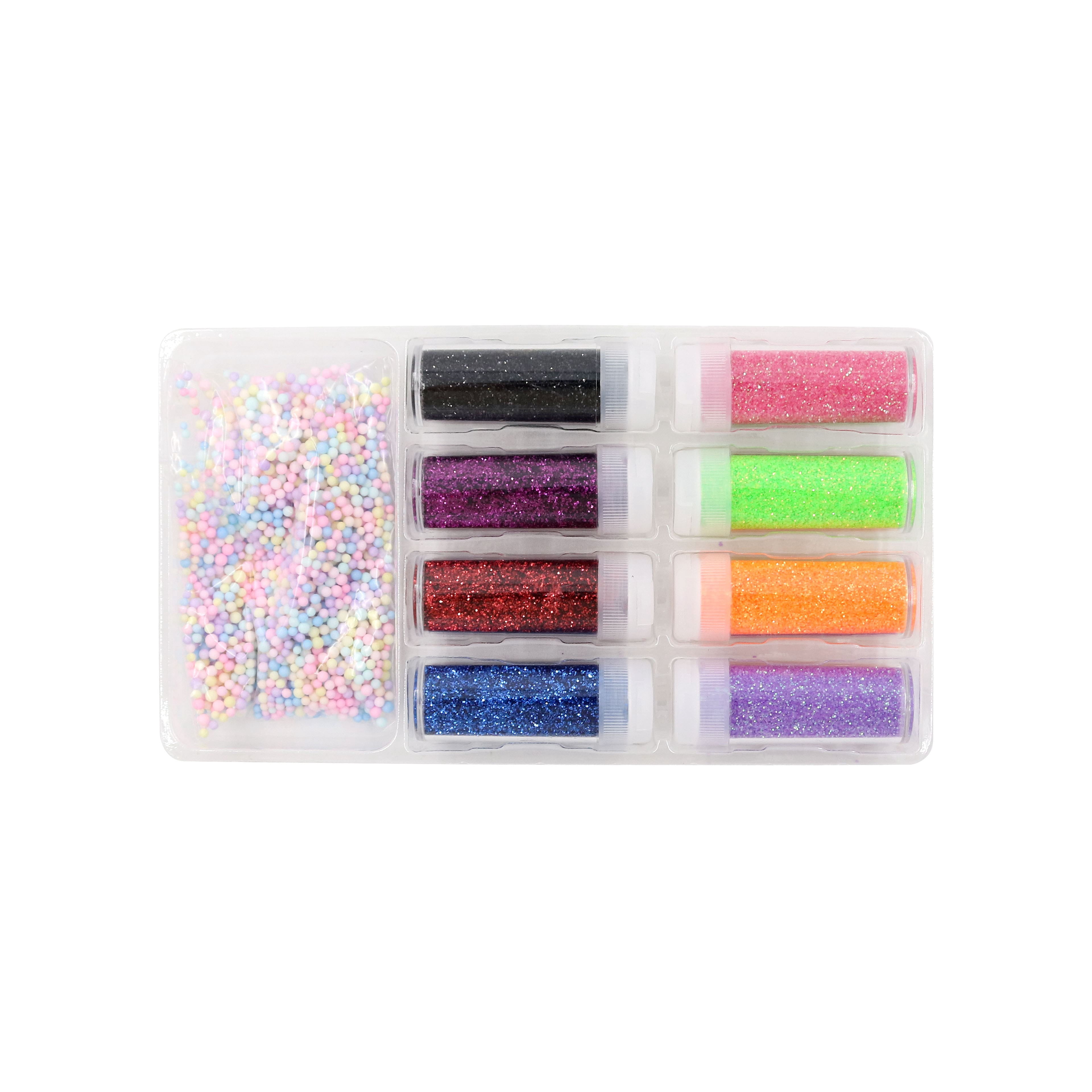 Creatology Glitter and Gem Craft Embellishment Set, Slime and Sculpture Mixed Media Kit, Assorted Colors, 22 Pieces, 1-Pack