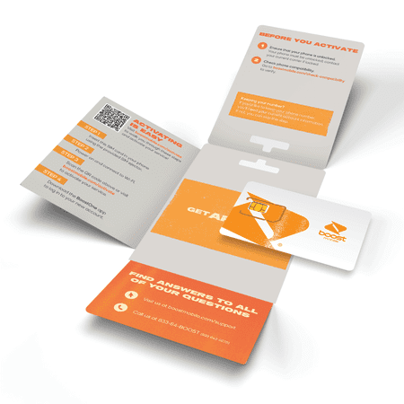 Boost Mobile - 3 Months 3GB Plan SIM Card Kit - Orange