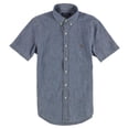 thumbnail image 1 of Ralph Lauren Mens Chambry Button Up Shirt, navy, S Neck, 1 of 2