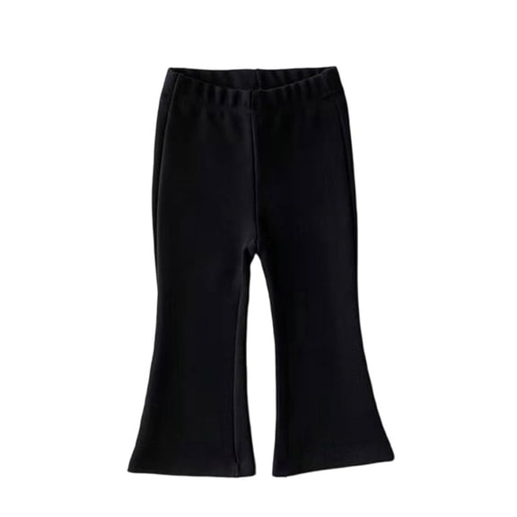 oqasdz Girls Solid Color Flared Pants with Front Slit Fall Trousers for Toddler Children Durable Fit Casual Outdoor