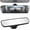 Standard(Suction Cup), variant on Rear View Mirror, Universal 12" (305mm) Wide-Angle Panoramic Convex Rearview Mirror with Clear Slim Frame, Strap- Design Fits  to Reduce Blind Spots for  SUVs