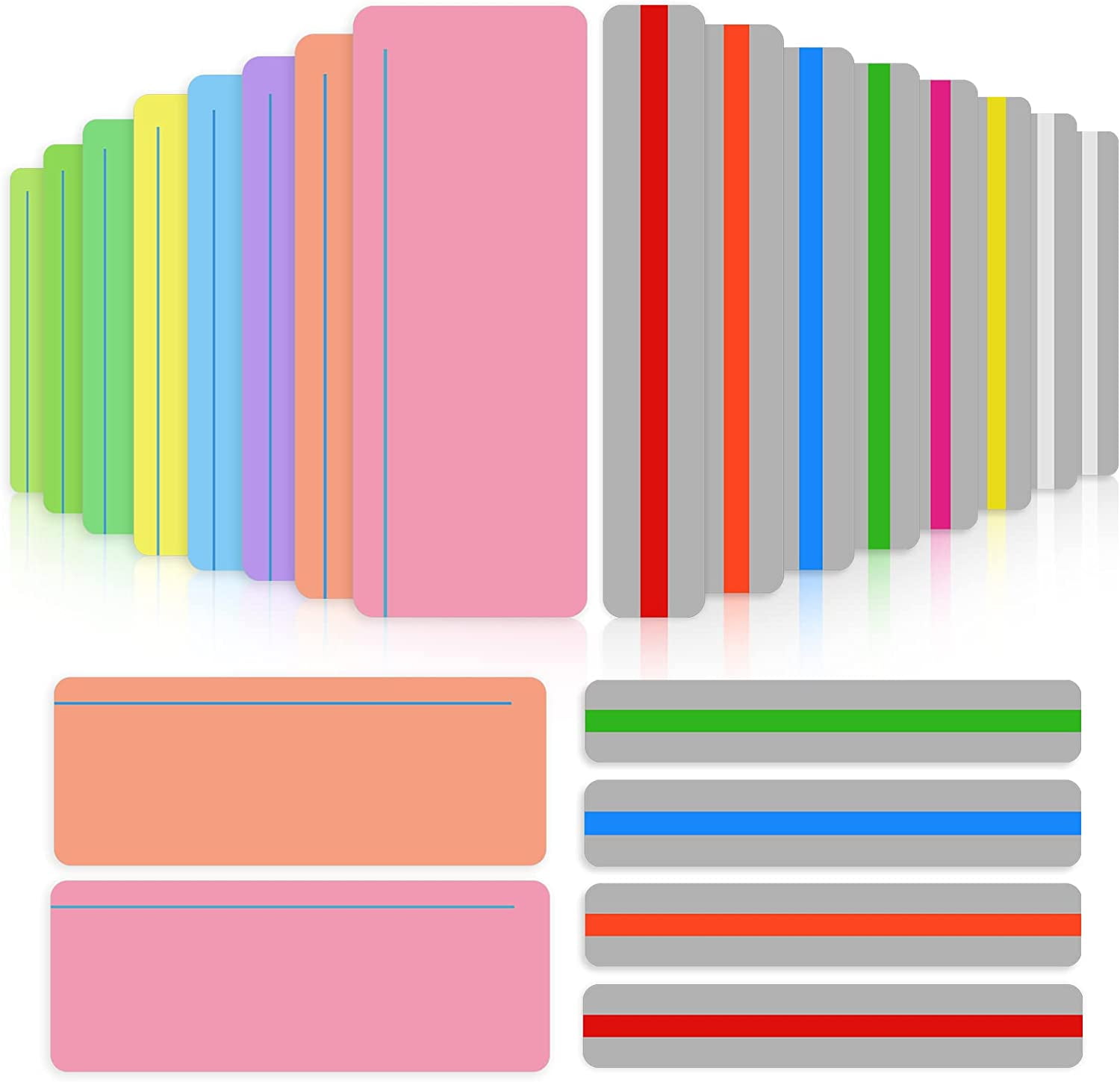 16 Pcs Guided Reading Strips Sentence Strips Highlight Strips Colored