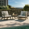 thumbnail image 5 of Modway Saratoga 3-PC Patio Teak Wood Furniture Set with Lounge Chairs/Side Table, 5 of 7