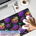 thumbnail image 4 of Long Mouse Pads for Desk,Halloween Colorful Pumpkins with Leaves Desk Mats on Top Of Desks, Desk Mouse Pad Extra Large with 3mm Non-Slip Base and Stitched Edge for Gaming,Office,Work,Home 31.5"x15.7", 4 of 6
