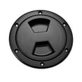 thumbnail image 5 of 4 Inch Boat Inspection Deck Plate Hatch Marine Round Inspection Hatch Deck Plate with Detachable Cover Water Tight Black, 5 of 6