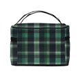 thumbnail image 3 of Handbag Travel Bag Cosmetic Bag 9×6.3×6.7in Multi-Function Bag Large Capacity For Camping Travel Family Travel Green Buffalo Plaid Check Tartan Scotland_1, 3 of 6