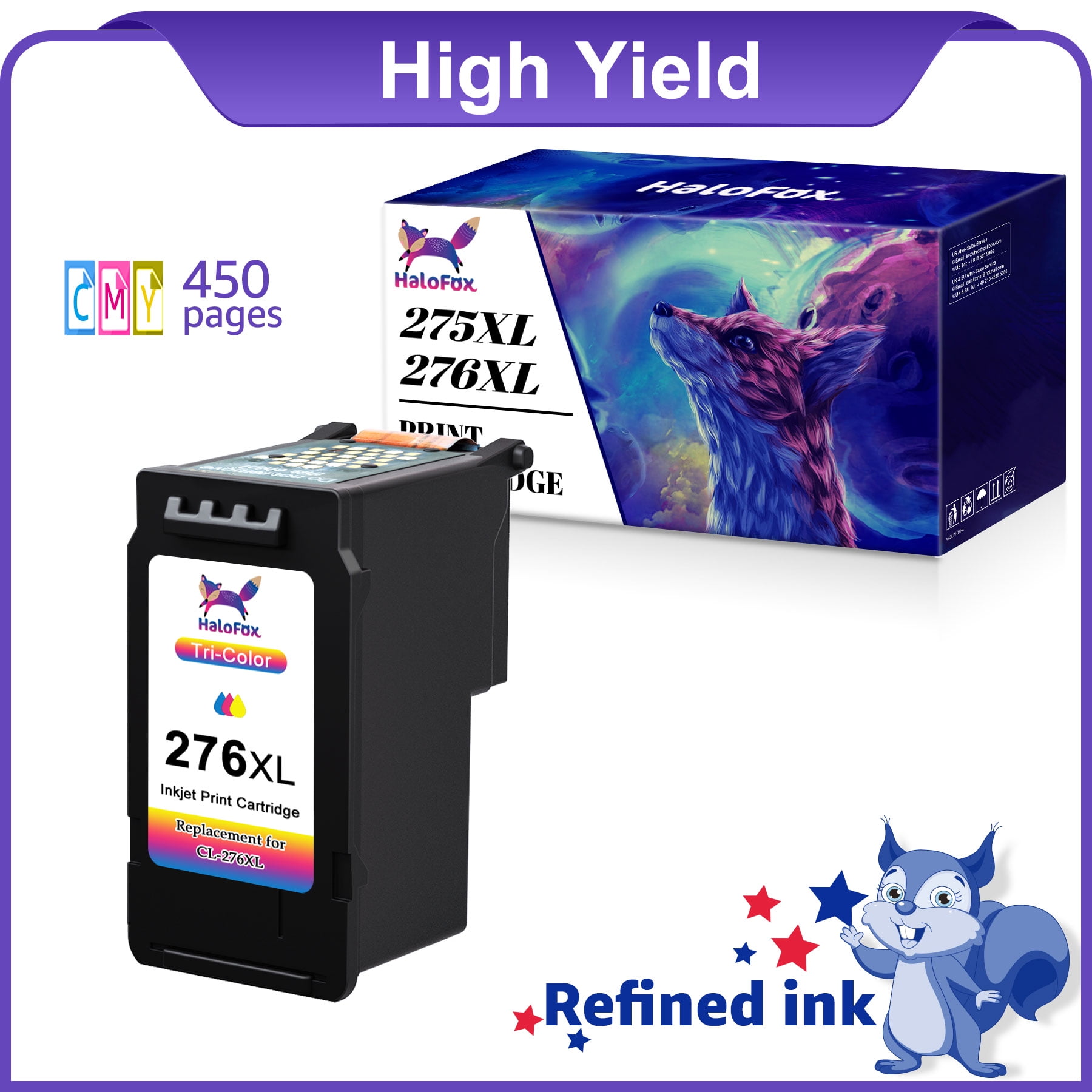 276 Ink Cartridges Replacement for Canon TS3522 TR4720 TS3520 TS3500