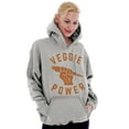 thumbnail image 4 of Veggie Power Cute Vegetarian Fighter Hoodie Sweatshirt Women Men Brisco Brands S, 4 of 5